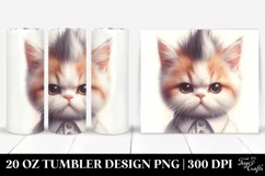 Cute Cat with Awesome Haircut, Transparent PNG Product Image 1