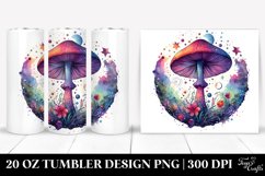 Vibrant Magical Mushroom Tarot Clipart Product Image 1