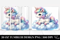 Baby Unicorn on Lofty Cloud 20 Oz Tumbler Product Image 1