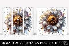 20 Oz Tumbler Sublimation | Sunflower Insertions Watercolor Product Image 1