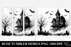 Vintage Halloween Haunted House | 20 oz Tumbler Product Image 1