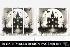 Vintage Halloween Haunted House | 20 oz Tumbler Product Image 1