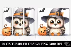 Baby Owl Halloween Clipart PNG Product Image 1