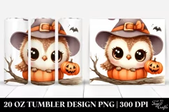 Baby Owl Halloween Clipart PNG Product Image 1
