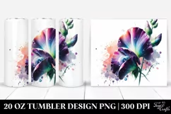 20 Oz Tumbler Sublimation | Shiny Sweet Pea Product Image 1