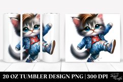 dancing Baby Cat with Cool Haircut | 20 oz Tumbler Product Image 1