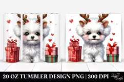 Enthusiastic Baby Bichon Frise PNG Product Image 1