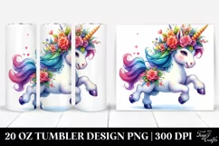 Cute Baby Unicorn Drawing | 20 oz Tumbler Product Image 1