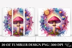 Vibrant Magical Mushroom Tarot Clipart Product Image 1