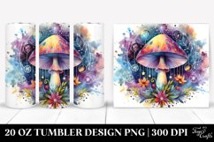 Vibrant Magical Mushroom Tarot Clipart Product Image 1