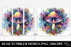 Vibrant Magical Mushroom Tarot Clipart Product Image 1