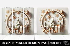 Simple Christmas Tree with Gifts, 20 Oz Tumbler Product Image 1