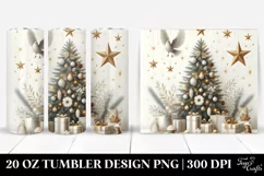 Simple Christmas Tree with Gifts, 20 Oz Tumbler Product Image 1