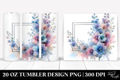 Shiny Delphinium Clipart, Transparent 20 Oz Tumbler Product Image 1