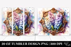 Wooden Stained Hyacinth Frame 20 Oz Tumbler Product Image 1