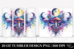 Vibrant Magical Mushroom Tarot Clipart Product Image 1