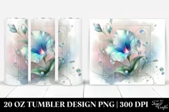 Glossy Sweet Pea Material Splash 20 Oz Tumbler Product Image 1