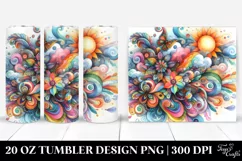 Colorful Whimsical Flower | 20 oz Tumbler Product Image 1