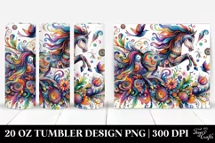 Colorful Whimsical Flower | 20 oz Tumbler Product Image 1