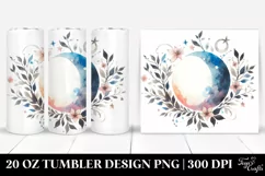 Simple Washed Watercolor Witch 20 oz Tumbler Product Image 1
