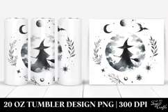 Simple Washed Watercolor Witch 20 oz Tumbler Product Image 1