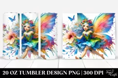Fairy Running Funny Tumbler Product Image 1