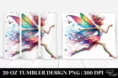 Fairy Running Funny Tumbler Product Image 1