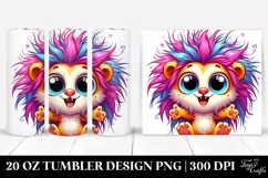 Cute Crazy Baby Lion | 20 Oz Tumbler Product Image 1