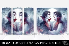 Simple Watercolor Vampire | 20 oz Tumbler Product Image 1