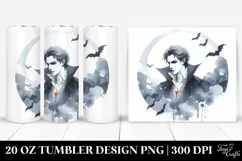 Simple Watercolor Vampire | 20 oz Tumbler Product Image 1