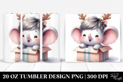 Colorful Elephant with Cool Haircut, Transparent PNG Product Image 1