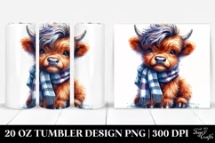 Cool Baby Highland Cow | 20 oz Tumbler Product Image 1