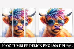 Modest Baby Highland Cow | 20 oz Tumbler Product Image 1