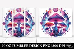 Vibrant Magical Mushroom Tarot Clipart Product Image 1