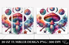 Vibrant Magical Mushroom Tarot Clipart Product Image 1