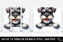 Cute Funny Miniature Schnauzer | 20 Oz Tumbler Product Image 1