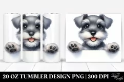 Cute Funny Miniature Schnauzer | 20 Oz Tumbler Product Image 1
