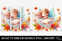Colorful Fairy with Autumn Leaves | 20 oz Tumbler Product Image 1