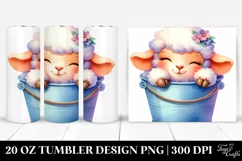 Colorful Baby Lamb | 20 Oz Tumbler Product Image 1