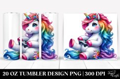Cute Unicorn 20 oz Tumbler Product Image 1