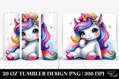 Cute Unicorn 20 oz Tumbler Product Image 1