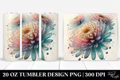 Abstract Chrysanthemum Art | 20 oz Tumbler Product Image 1