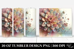 Abstract Chrysanthemum Art | 20 oz Tumbler Product Image 1