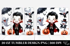 Simple Funny Halloween Vampire Clipart 20 Oz Tumbler Product Image 1