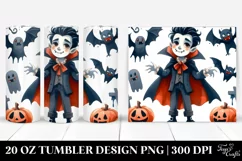 Simple Funny Halloween Vampire Clipart 20 Oz Tumbler Product Image 1