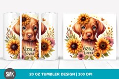 Watercolor Baby Vizsla Lover | 20 oz Tumbler Product Image 1