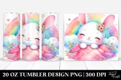 Colorful Pinkish Rabbit Blanket | 20 oz Tumbler Product Image 1