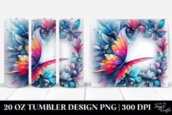 Vibrant Ice Butterfly | 20 oz Tumbler Product Image 1