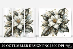 Abstract Detailed Jasmine. 20 oz Tumbler Design Product Image 1