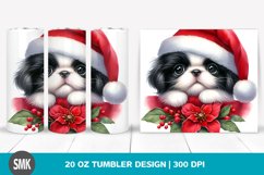 Watercolor Cute Baby Japanese Chin | 20 oz Tumbler Product Image 1